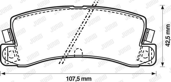 Jurid 572182J - Komplet Pločica, disk-kočnica www.molydon.hr