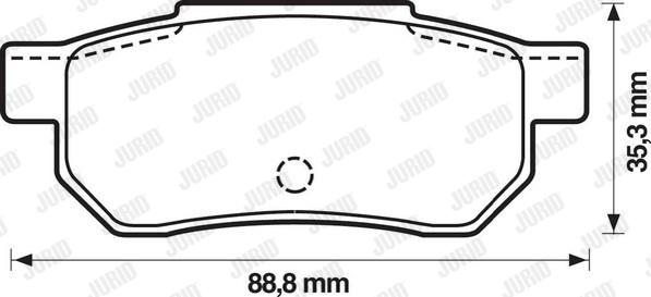 Jurid 572135J - Komplet Pločica, disk-kočnica www.molydon.hr