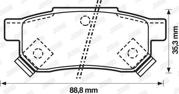 Jurid 572136J - Komplet Pločica, disk-kočnica www.molydon.hr