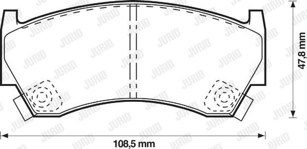 Jurid 572396J - Komplet Pločica, disk-kočnica www.molydon.hr