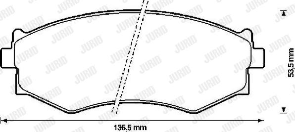 Jurid 572338J - Komplet Pločica, disk-kočnica www.molydon.hr