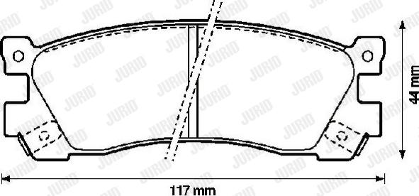 Jurid 572248J - Komplet Pločica, disk-kočnica www.molydon.hr