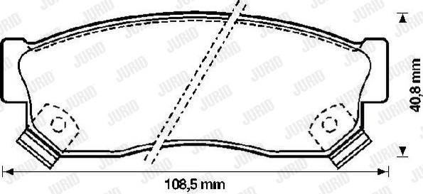 Jurid 572207J - Komplet Pločica, disk-kočnica www.molydon.hr