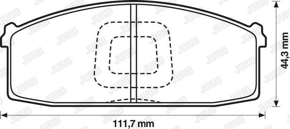 Jurid 572232J - Komplet Pločica, disk-kočnica www.molydon.hr