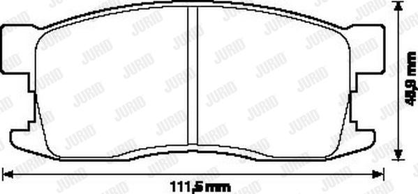 Jurid 572228J - Komplet Pločica, disk-kočnica www.molydon.hr