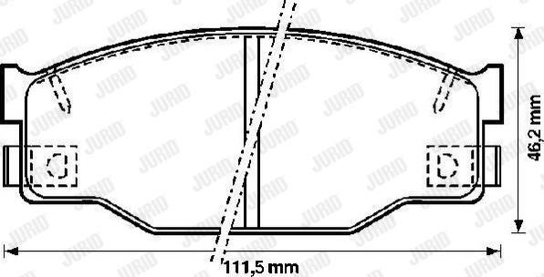 Jurid 572227J - Komplet Pločica, disk-kočnica www.molydon.hr