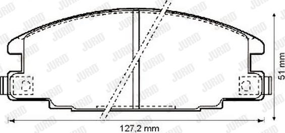 Jurid 572272J - Komplet Pločica, disk-kočnica www.molydon.hr