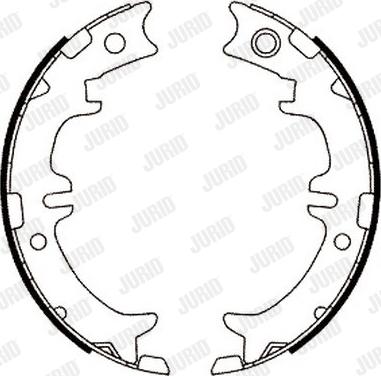 Jurid 362432J - Komplet kočionih obloga, rucna kočnica www.molydon.hr