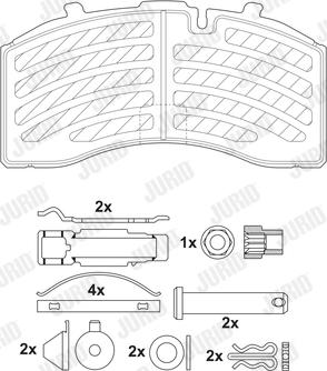 Jurid 2915805390 - Komplet Pločica, disk-kočnica www.molydon.hr