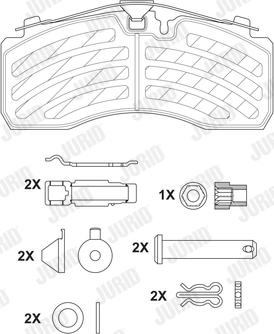 Jurid 2928705390 - Komplet Pločica, disk-kočnica www.molydon.hr