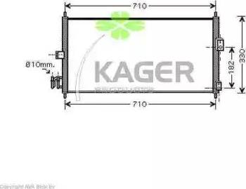 Kager 945839 - Kondenzator, klima-Uređaj www.molydon.hr