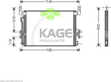 Kager 945307 - Kondenzator, klima-Uređaj www.molydon.hr