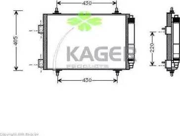 Kager 945296 - Kondenzator, klima-Uređaj www.molydon.hr