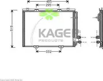 Kager 94-5204 - Kondenzator, klima-Uređaj www.molydon.hr