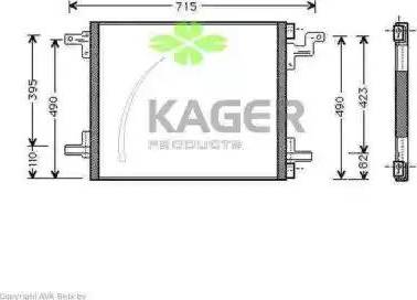 Kager 945208 - Kondenzator, klima-Uređaj www.molydon.hr