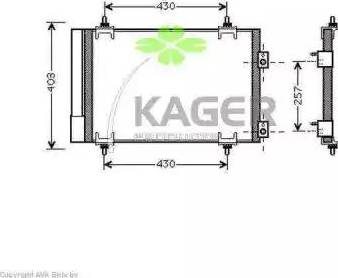 Kager 945791 - Kondenzator, klima-Uređaj www.molydon.hr