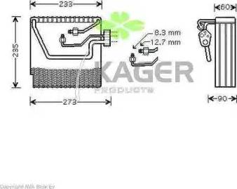 Kager 945734 - Isparivač, klima-Uređaj www.molydon.hr