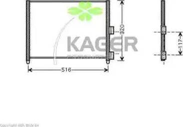 Kager 946212 - Kondenzator, klima-Uređaj www.molydon.hr