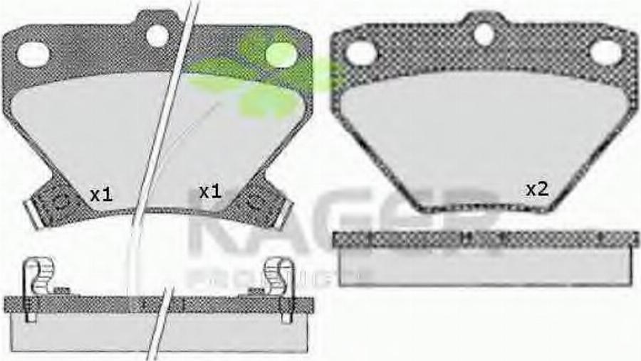 Kager 35-0498 - Komplet Pločica, disk-kočnica www.molydon.hr