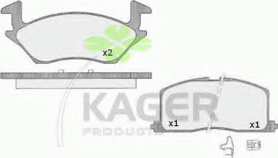 Kager 350598 - Komplet Pločica, disk-kočnica www.molydon.hr