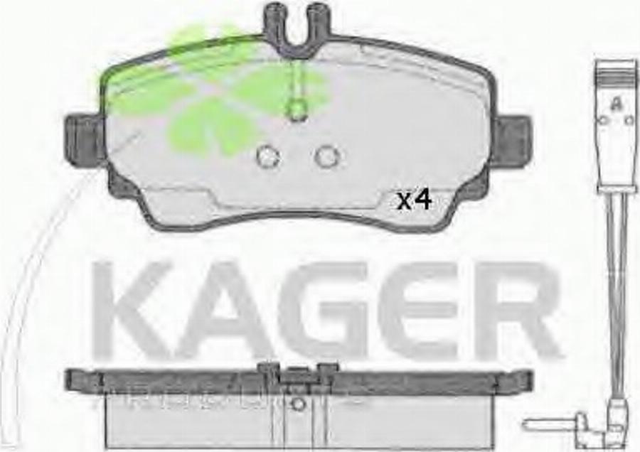 Kager 35-0505 - Komplet Pločica, disk-kočnica www.molydon.hr