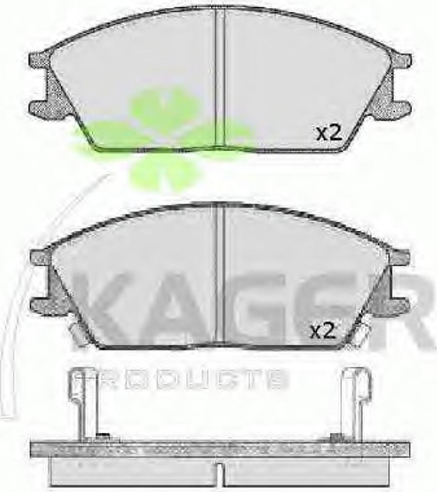 Kager 350058 - Komplet Pločica, disk-kočnica www.molydon.hr