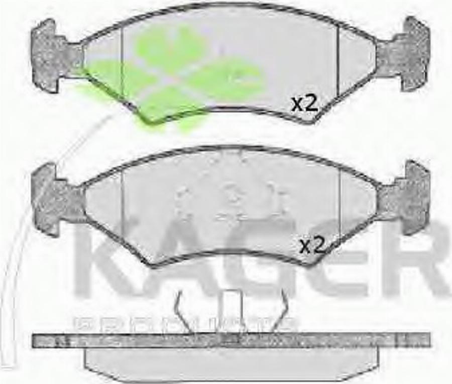 Kager 35-0083 - Komplet Pločica, disk-kočnica www.molydon.hr