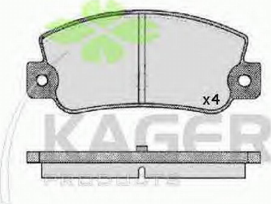 Kager 35-0146 - Komplet Pločica, disk-kočnica www.molydon.hr