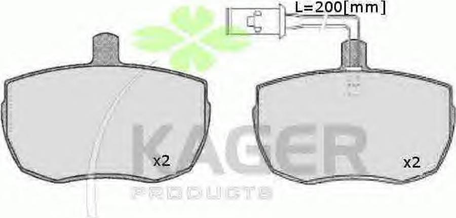 Kager 35-0189 - Komplet Pločica, disk-kočnica www.molydon.hr