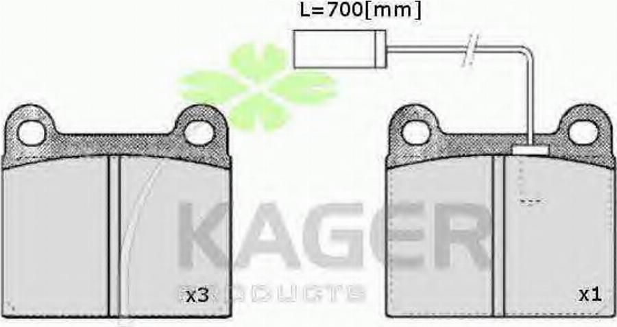 Kager 35-0367 - Komplet Pločica, disk-kočnica www.molydon.hr