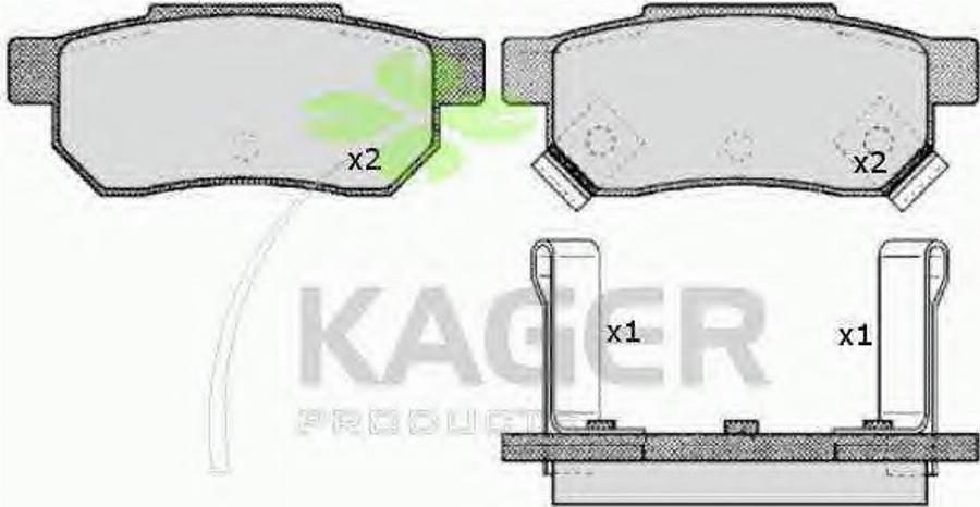 Kager 35-0301 - Komplet Pločica, disk-kočnica www.molydon.hr