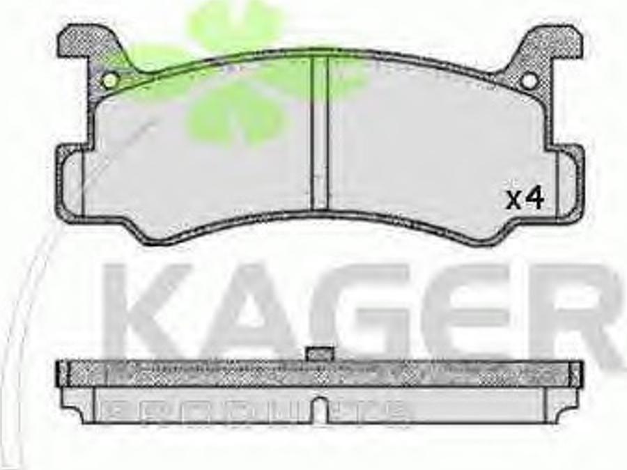 Kager 35-0320 - Komplet Pločica, disk-kočnica www.molydon.hr