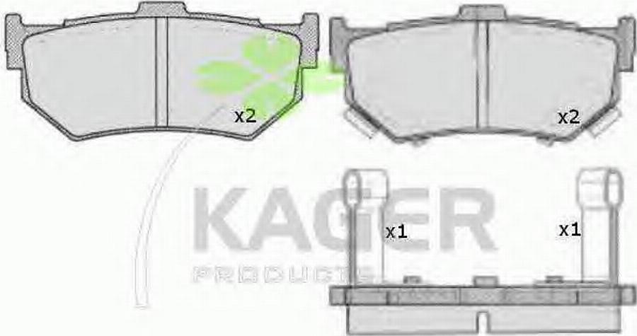 Kager 35-0293 - Komplet Pločica, disk-kočnica www.molydon.hr