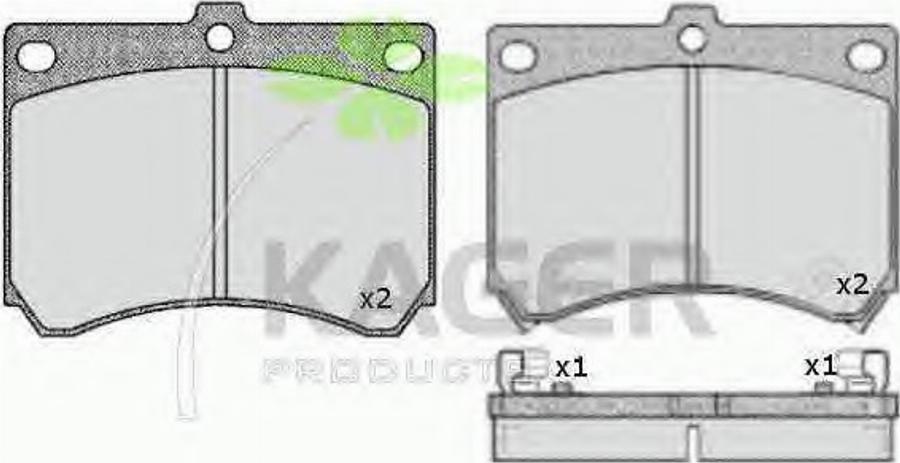 Kager 35-0297 - Komplet Pločica, disk-kočnica www.molydon.hr