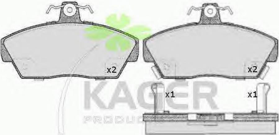 Kager 35-0263 - Komplet Pločica, disk-kočnica www.molydon.hr