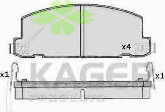 Kager 35-0219 - Komplet Pločica, disk-kočnica www.molydon.hr