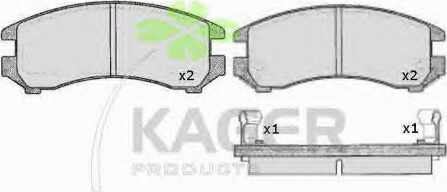 Kager 35-0285 - Komplet Pločica, disk-kočnica www.molydon.hr