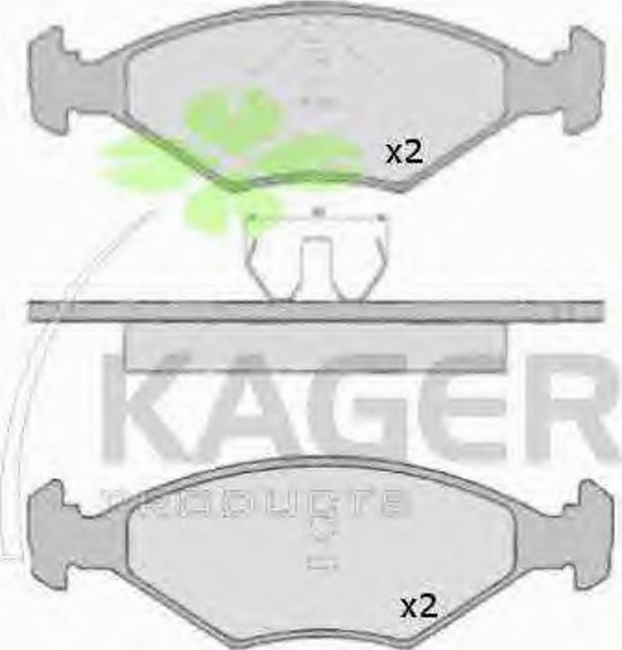 Kager 35-0225 - Komplet Pločica, disk-kočnica www.molydon.hr