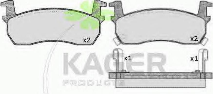 Kager 35-0278 - Komplet Pločica, disk-kočnica www.molydon.hr