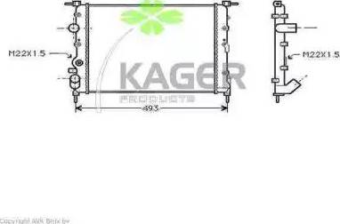 Kager 31-0945 - Hladnjak, hladjenje motora www.molydon.hr