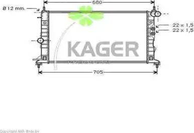 Kager 31-0791 - Hladnjak, hladjenje motora www.molydon.hr