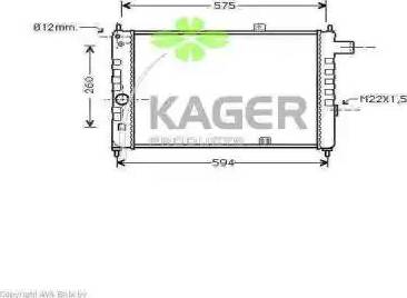 Kager 310746 - Hladnjak, hladjenje motora www.molydon.hr