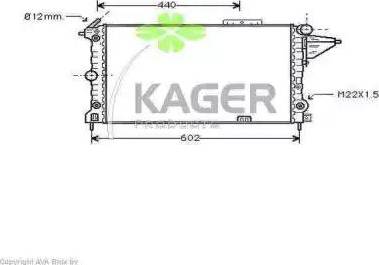 Kager 31-0756 - Hladnjak, hladjenje motora www.molydon.hr