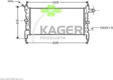 Kager 31-0739 - Hladnjak, hladjenje motora www.molydon.hr