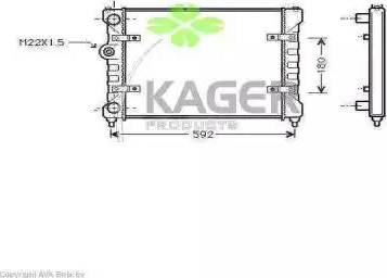 Kager 31-1015 - Hladnjak, hladjenje motora www.molydon.hr