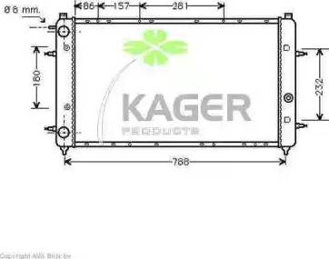 Kager 31-1199 - Hladnjak, hladjenje motora www.molydon.hr