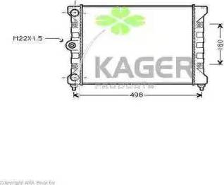 Kager 31-1169 - Hladnjak, hladjenje motora www.molydon.hr