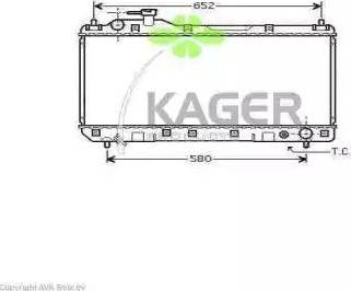 Kager 31-1132 - Hladnjak, hladjenje motora www.molydon.hr