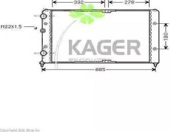 Kager 31-1222 - Hladnjak, hladjenje motora www.molydon.hr