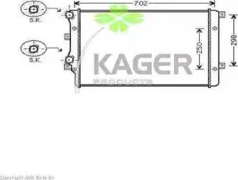 Kager 31-1227 - Hladnjak, hladjenje motora www.molydon.hr